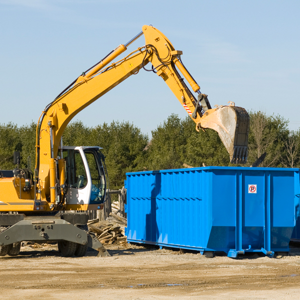 can i choose the location where the residential dumpster will be placed in Sebago ME